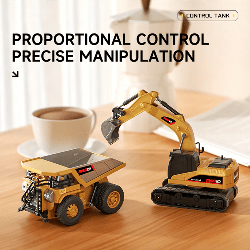 BuildMaster Mini RC Set | Leuk bouwvoertuigen voor eindeloze speelavonturen