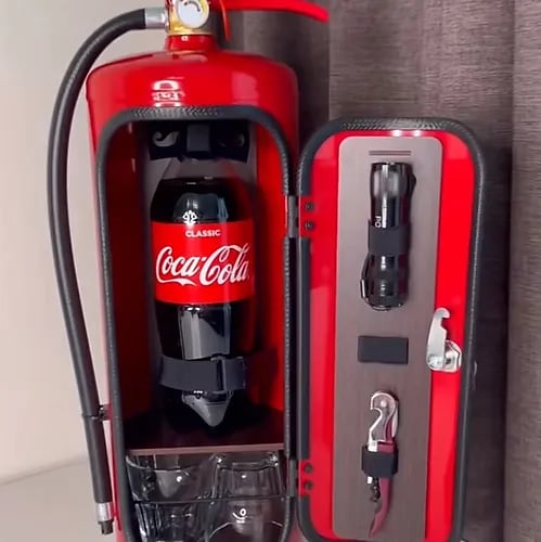 "Mijn Grot Mijn Regels" Cadeau Kan Bar Brandblusser