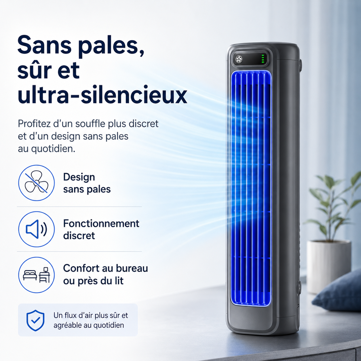 AirWave – Draagbare Oplaadbare Airconditioner met 12 Uur Accuduur