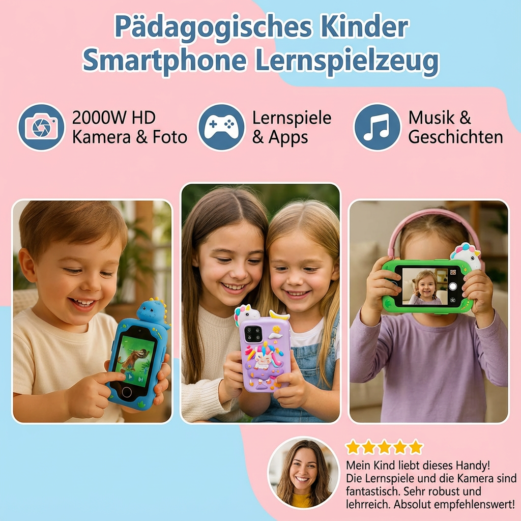 Educatief Leerspeelgoed voor Kinderen in de vorm van een Smartphone