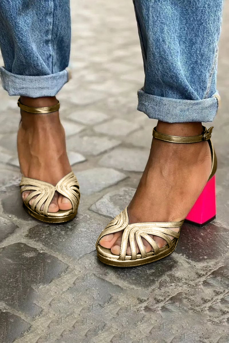 Sandalen Met Bandjes En Dikke Hak Voor Dames | Ideaal Voor Avonden En Speciale Gelegenheden