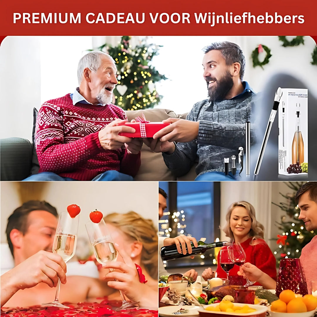 VinoElegance Luxe Wijnkoelstick | Perfecte temperatuur en elegant schenken