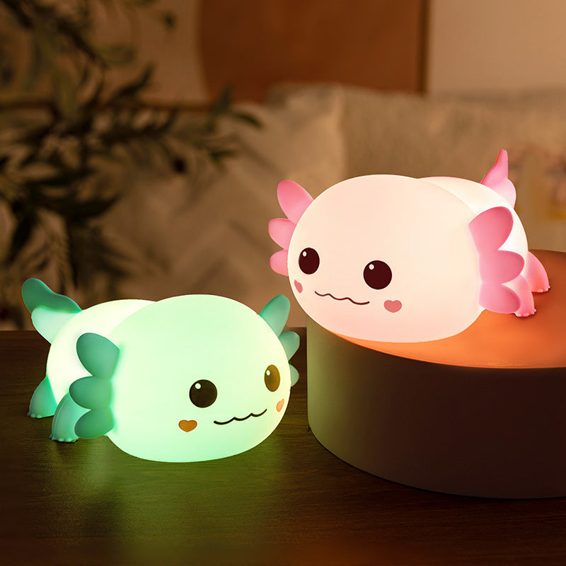 LuxeLumière Axolotl Nachtlamp | Schattige squishy lamp voor een betoverende sfeer