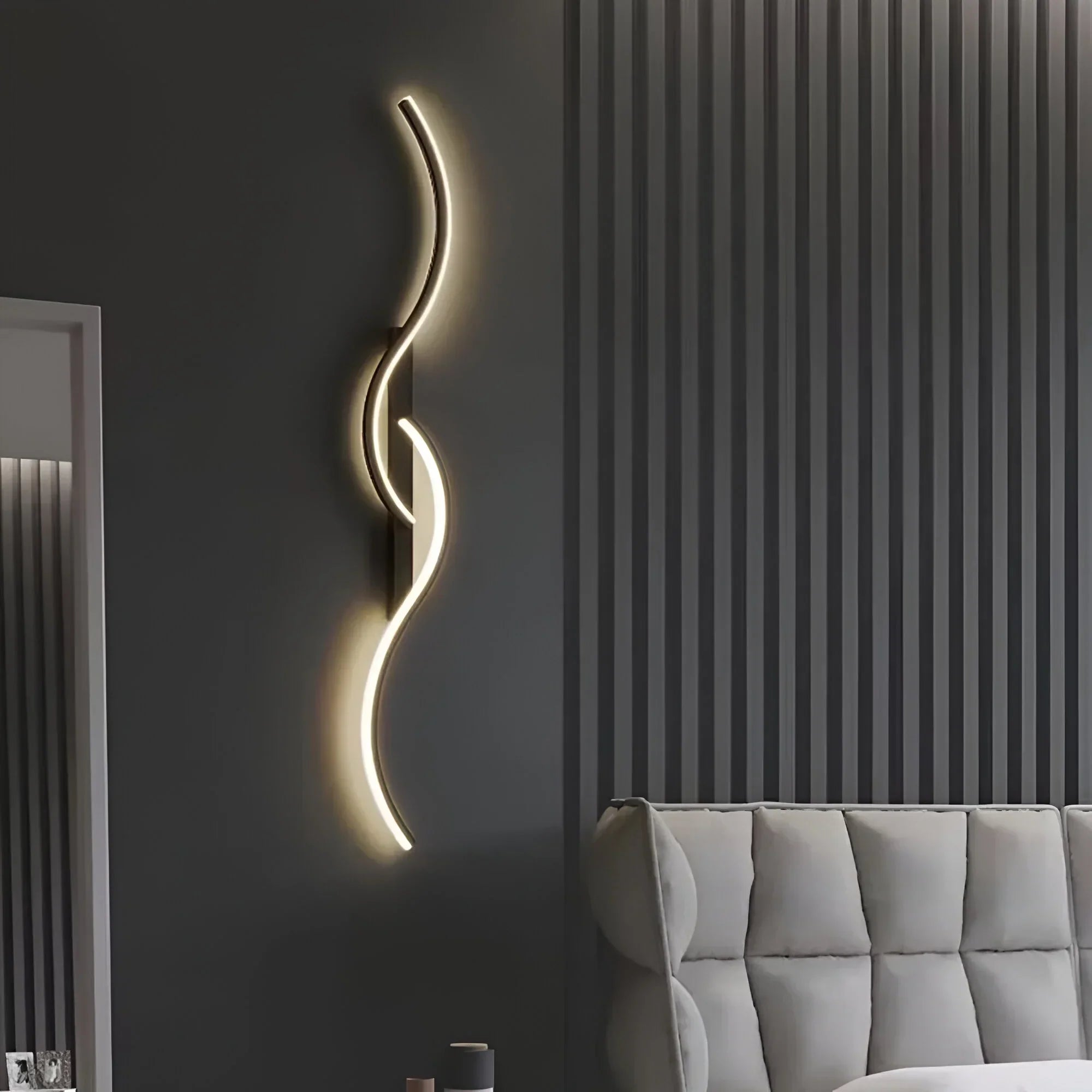 Moderne gebogen wandlamp voor binnenverlichting