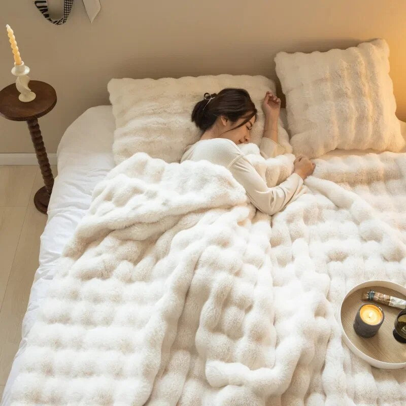 Flauschdecke SnuggleSoft | Dubbelzijdig | Het hele jaar door warmte | Fleece