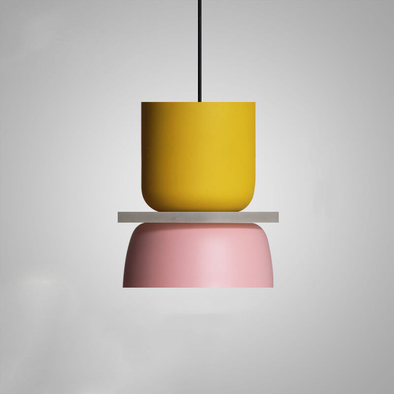 Nordic Kleurige Macaron 1-Licht LED-Pendelleuchte