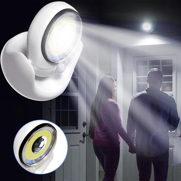 Ultra-heldere Bewegingssensor LED Buitenlamp – Waterdichte 450 Lumen Draadloze LED Lamp voor Veiligheid en Zichtbaarheid