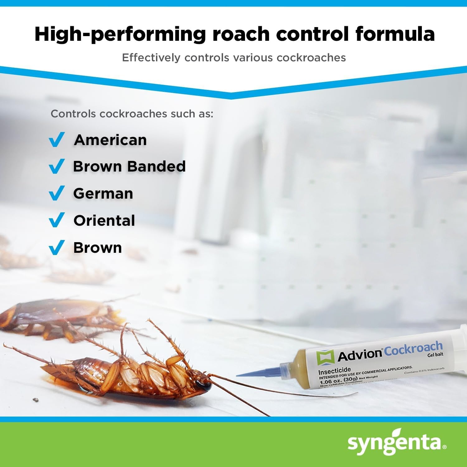 Advion Kakkerlakken Gel Lokmiddel, Kakkerlakkenbestrijdingsmiddel, Ongiftige Ongediertebestrijdingsmiddel, Ongediertebestrijding