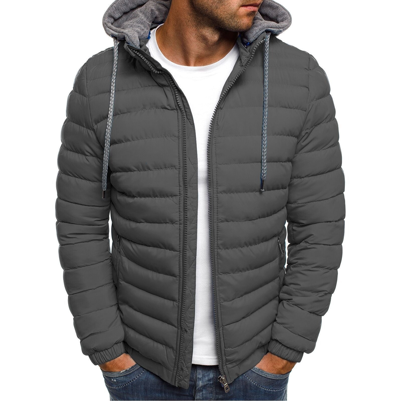Winterjas Heren | Gewatteerd Design | Winddicht Tussenjas heren