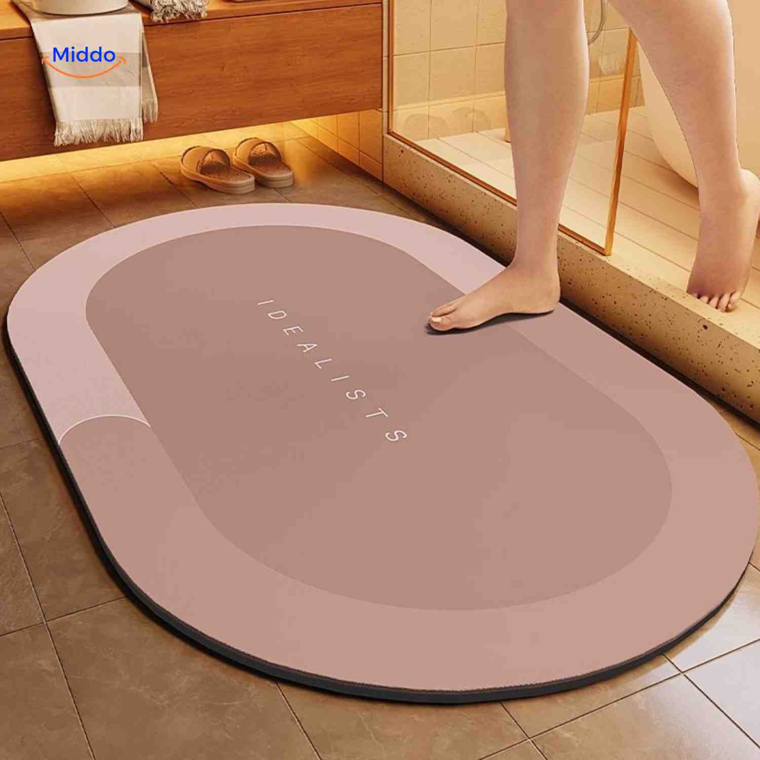 AquaSafe Badmat | Sneldrogend, antislip en waterabsorberend