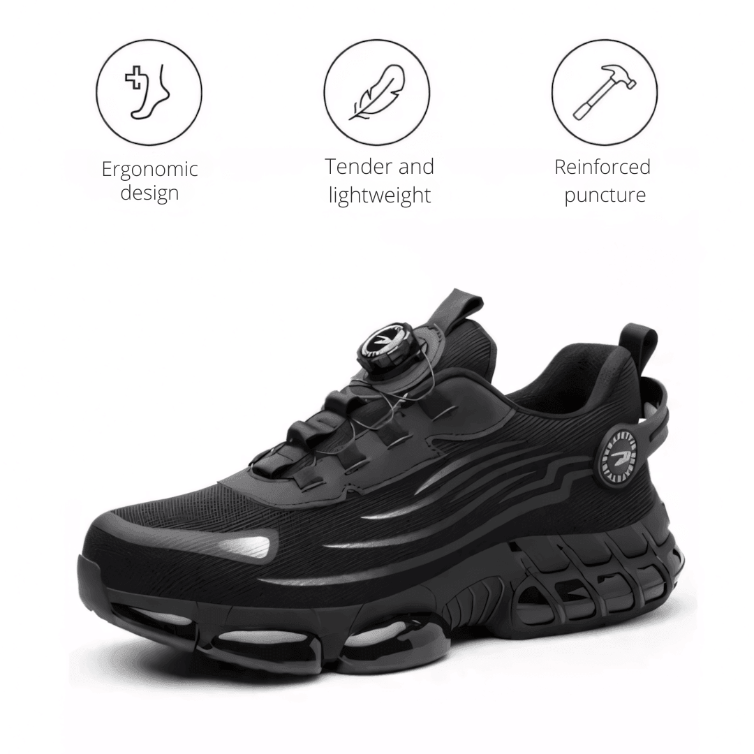Werk schoenen heren | Orthopedische ondersteuning & antislip grip | GripFlow