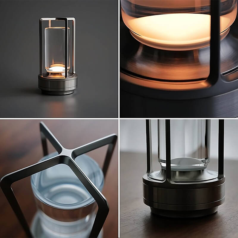 Auralight | Draadloze lamp met kristalglas en touchfunctie