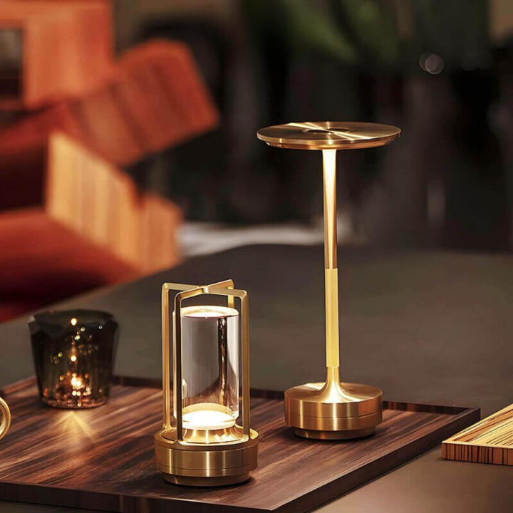 Auralight | Draadloze lamp met kristalglas en touchfunctie