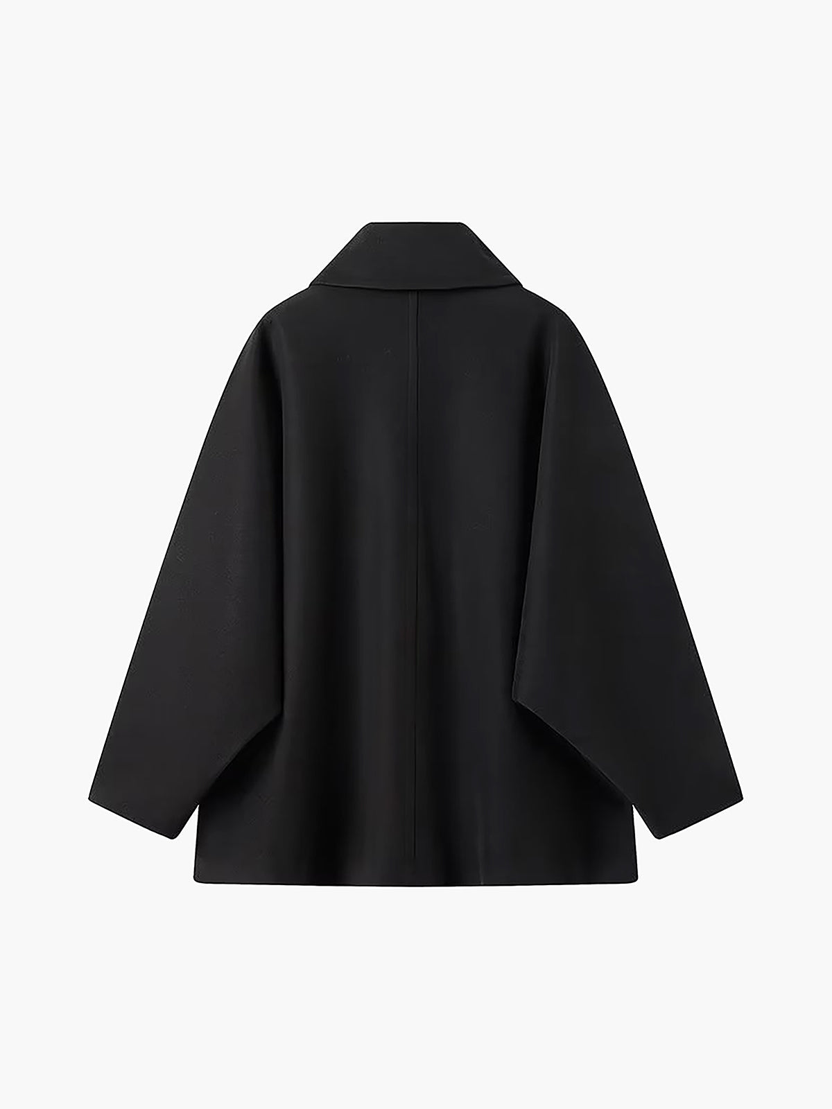 Stijlvolle Mantel van Wolmix | Gezellige Oversized Mantel van Wolmix met Knopsluiting