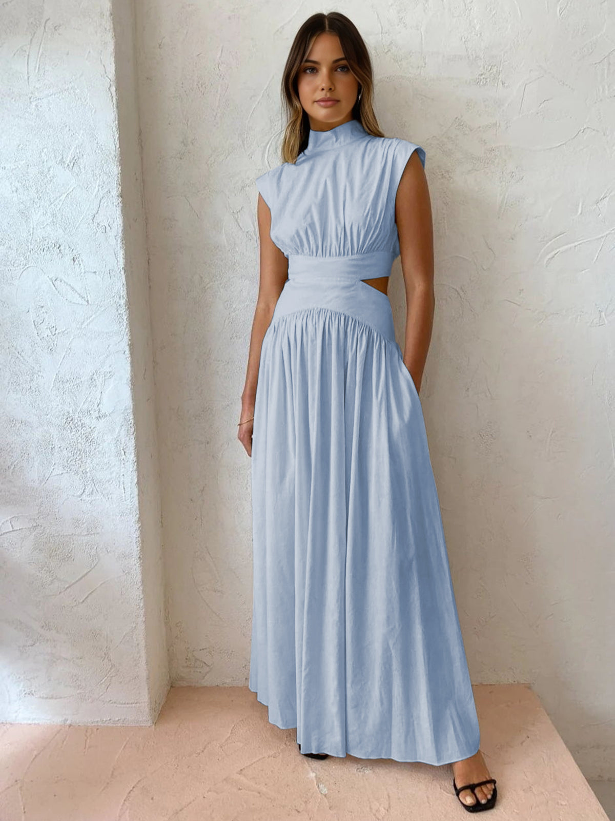 ChicAura Maxikleed | Elegante, mouwloze jurk voor feestelijke gelegenheden