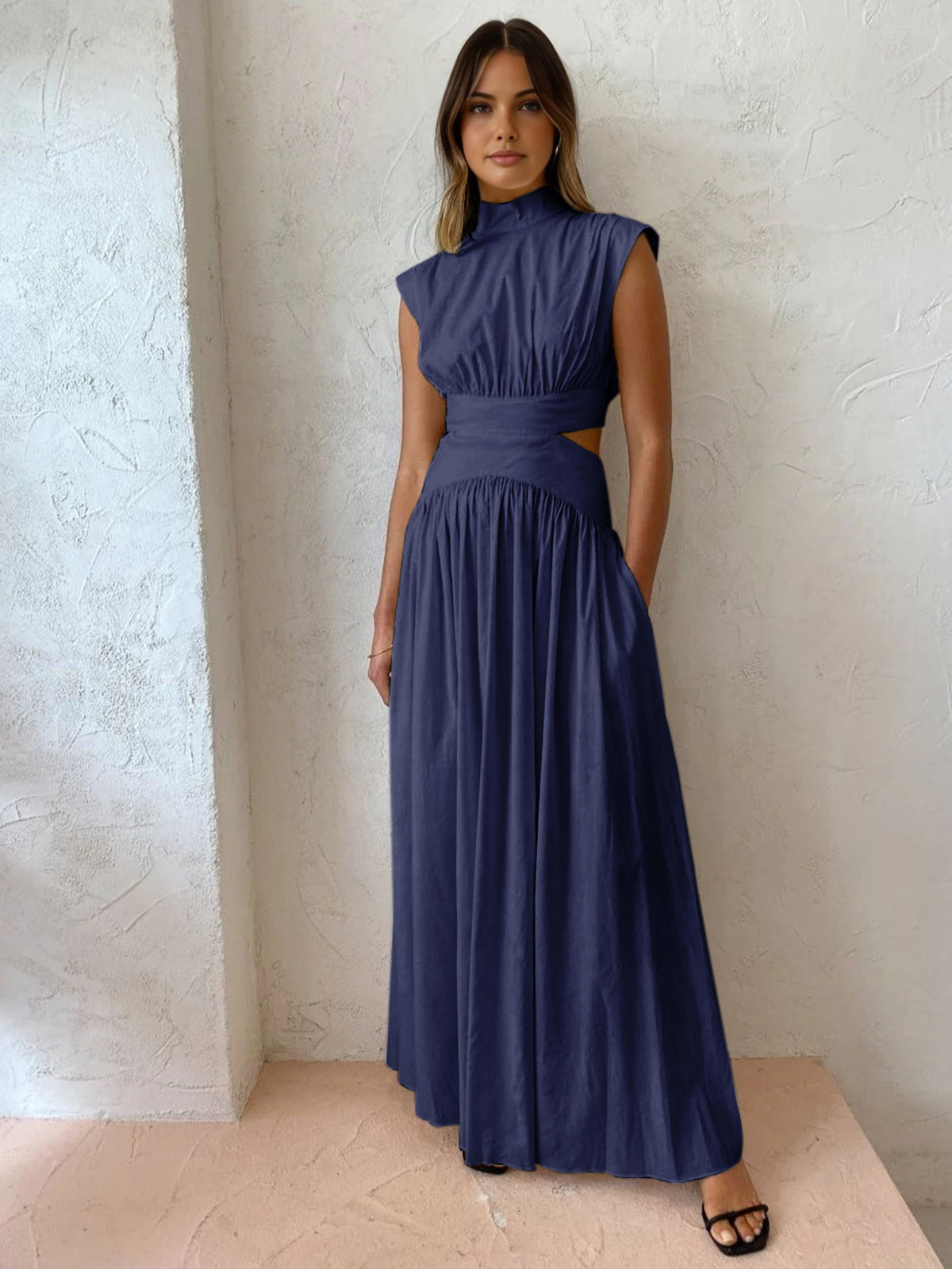 ChicAura Maxikleed | Elegante, mouwloze jurk voor feestelijke gelegenheden