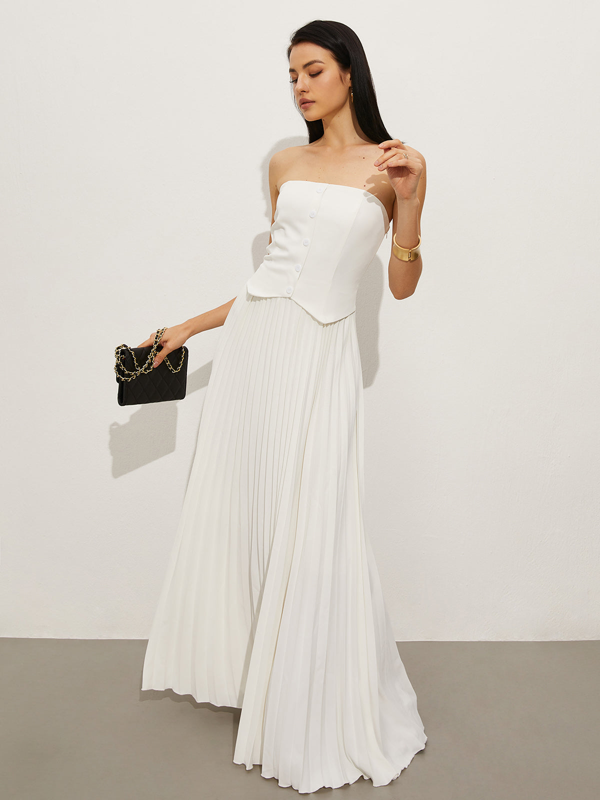 Dames Clutch Tas Zwart Eén Maat Polyurethaan