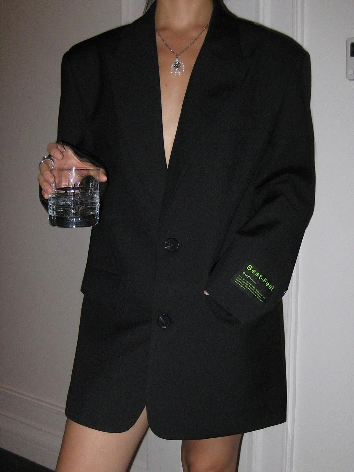 Blazer met oversized snit en klassieke revers voor dames | Ideaal voor op kantoor of uitjes