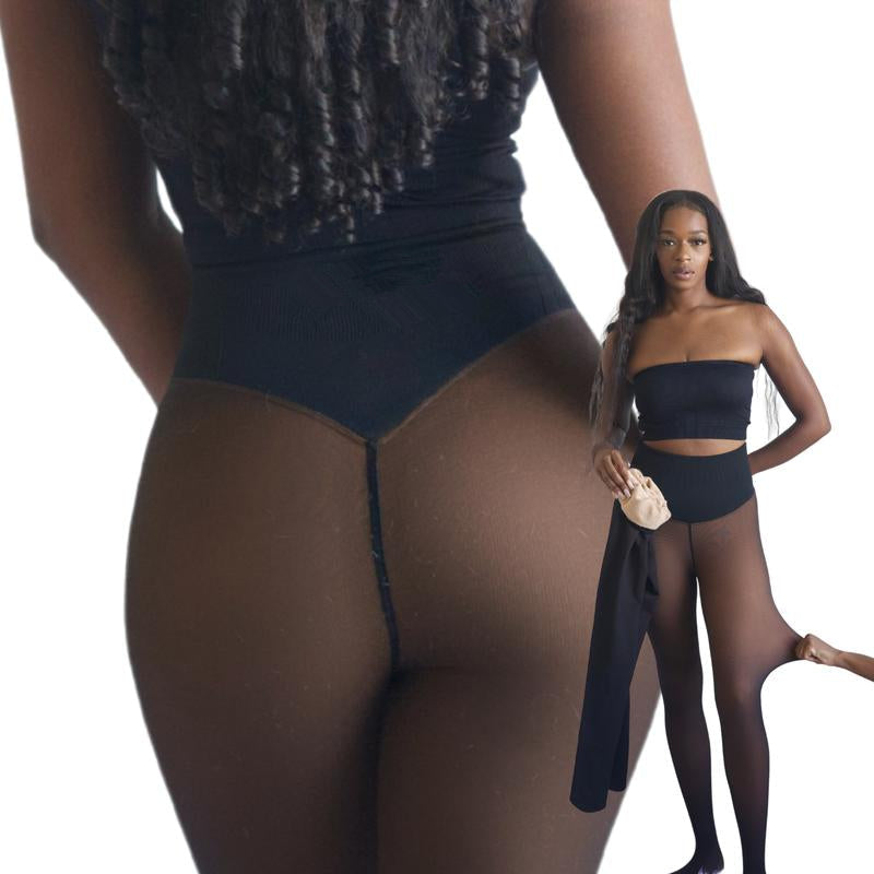 ThermoCurve | Originele Fleece Gevoerde Leggings Taille Bepalend Warm Slank