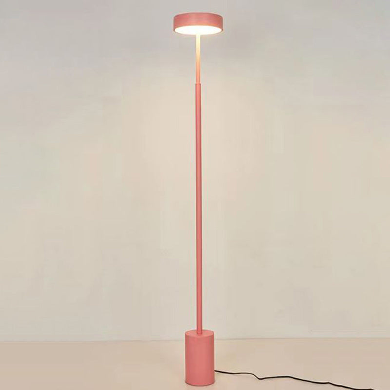 Contemporary Scandinavische Ronde IJzeren LED Staande Vloerlamp Voor Slaapkamer