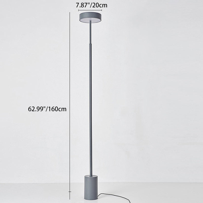 Contemporary Scandinavische Ronde IJzeren LED Staande Vloerlamp Voor Slaapkamer