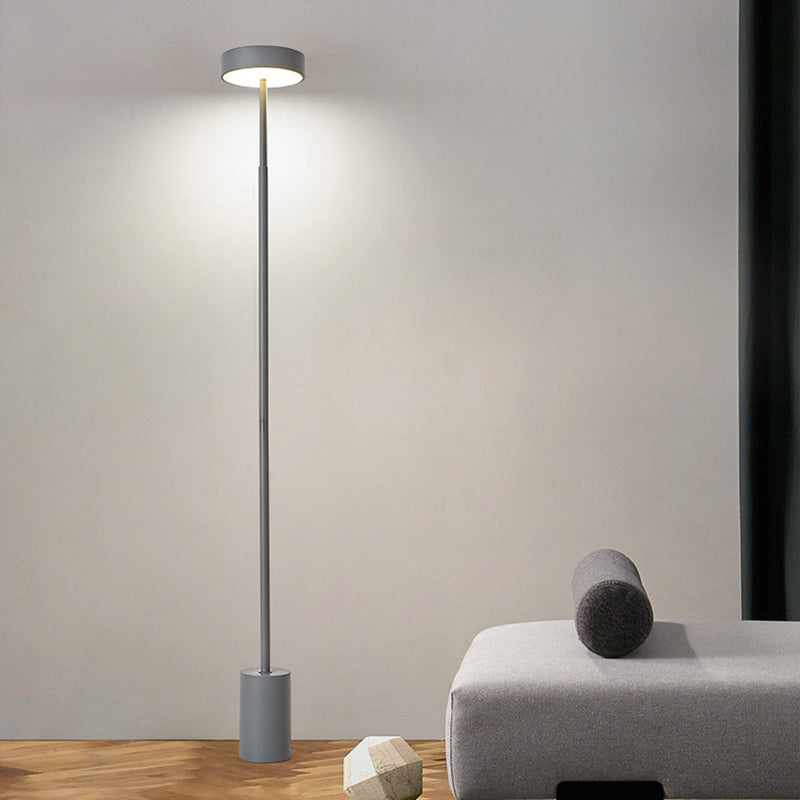 Contemporary Scandinavische Ronde IJzeren LED Staande Vloerlamp Voor Slaapkamer