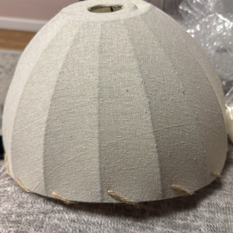 Vintage Booglamp met Stoffen Lampenkap – Klassieke Staande Vloerlamp