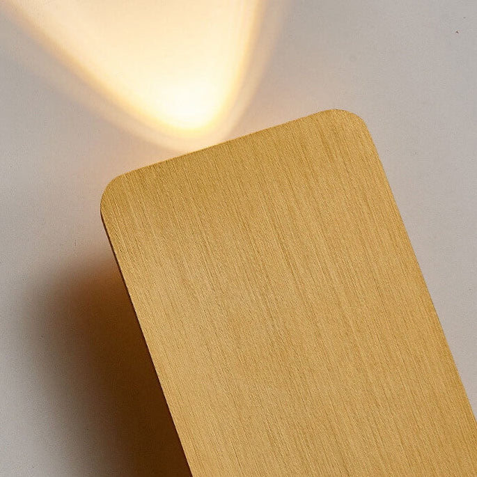 Noordse Minimalistische Glazen Rechthoekige LED Wandlamp 2-Licht