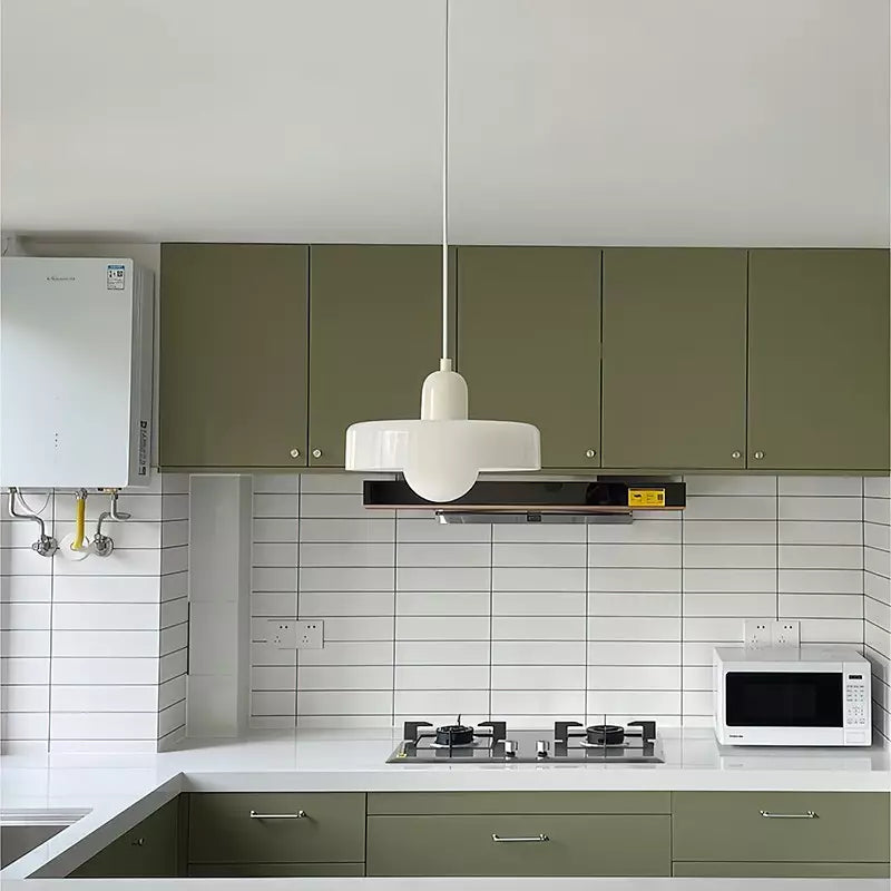 Bauhaus Hanglamp in Gekleurd Glas