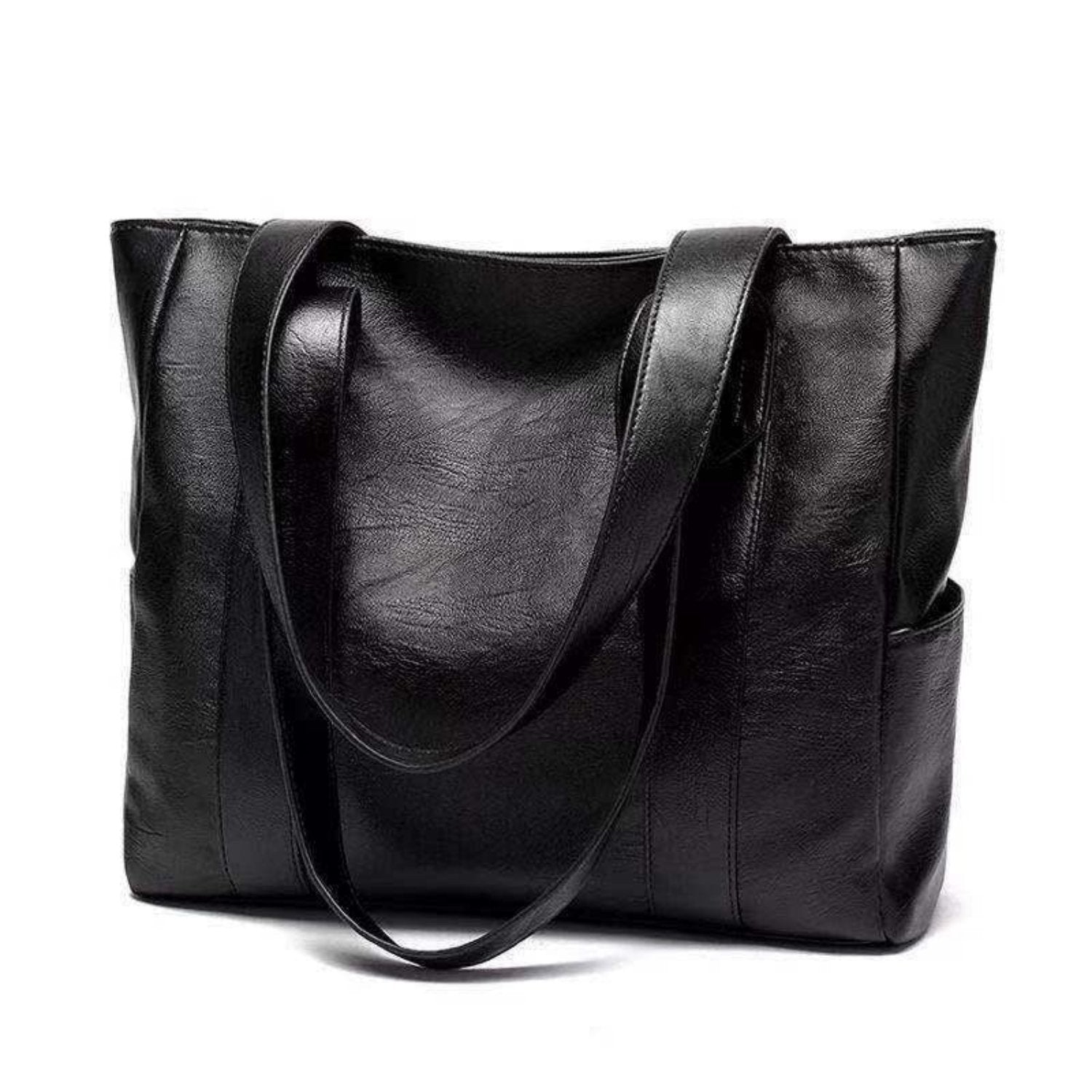 Elegante Vintage Leren Schoudertas - Klassieke Elegantie en Moderne Functionaliteit voor het Dagelijks Leven