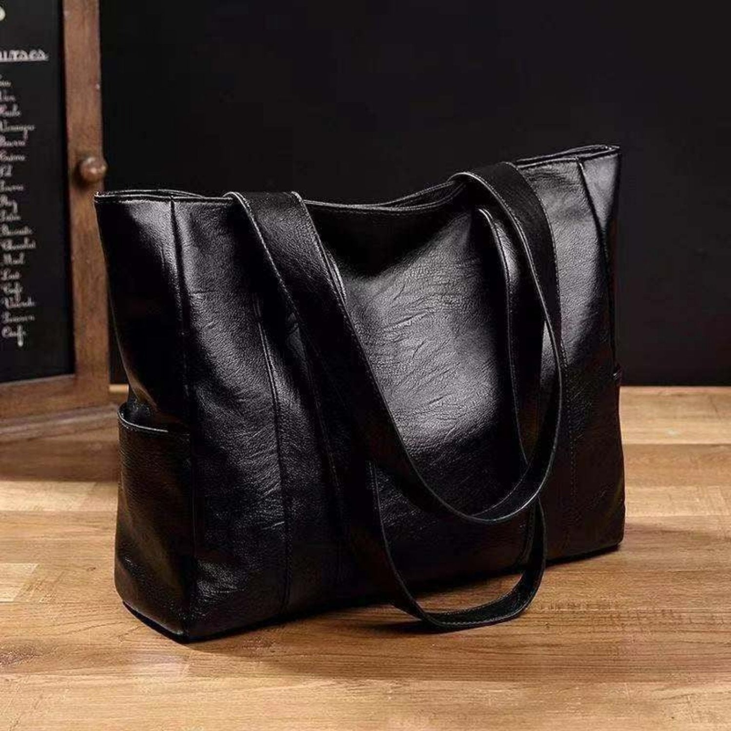 Elegante Vintage Leren Schoudertas - Klassieke Elegantie en Moderne Functionaliteit voor het Dagelijks Leven