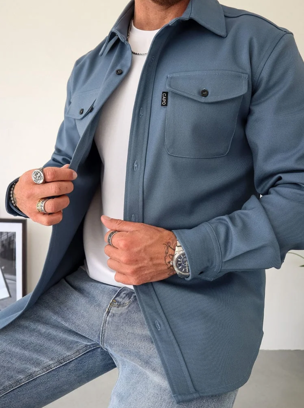 Lambert™ Casual Heren Hemdjack
