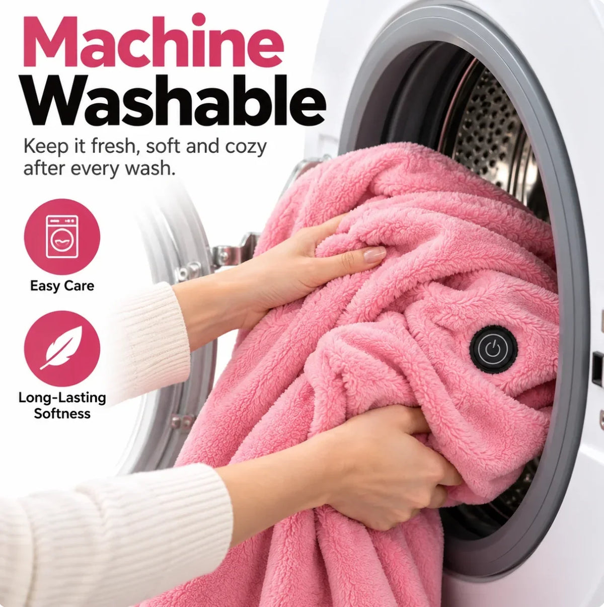 Elektrische Verwarmde Deken Poncho – 3 Warmtestanden