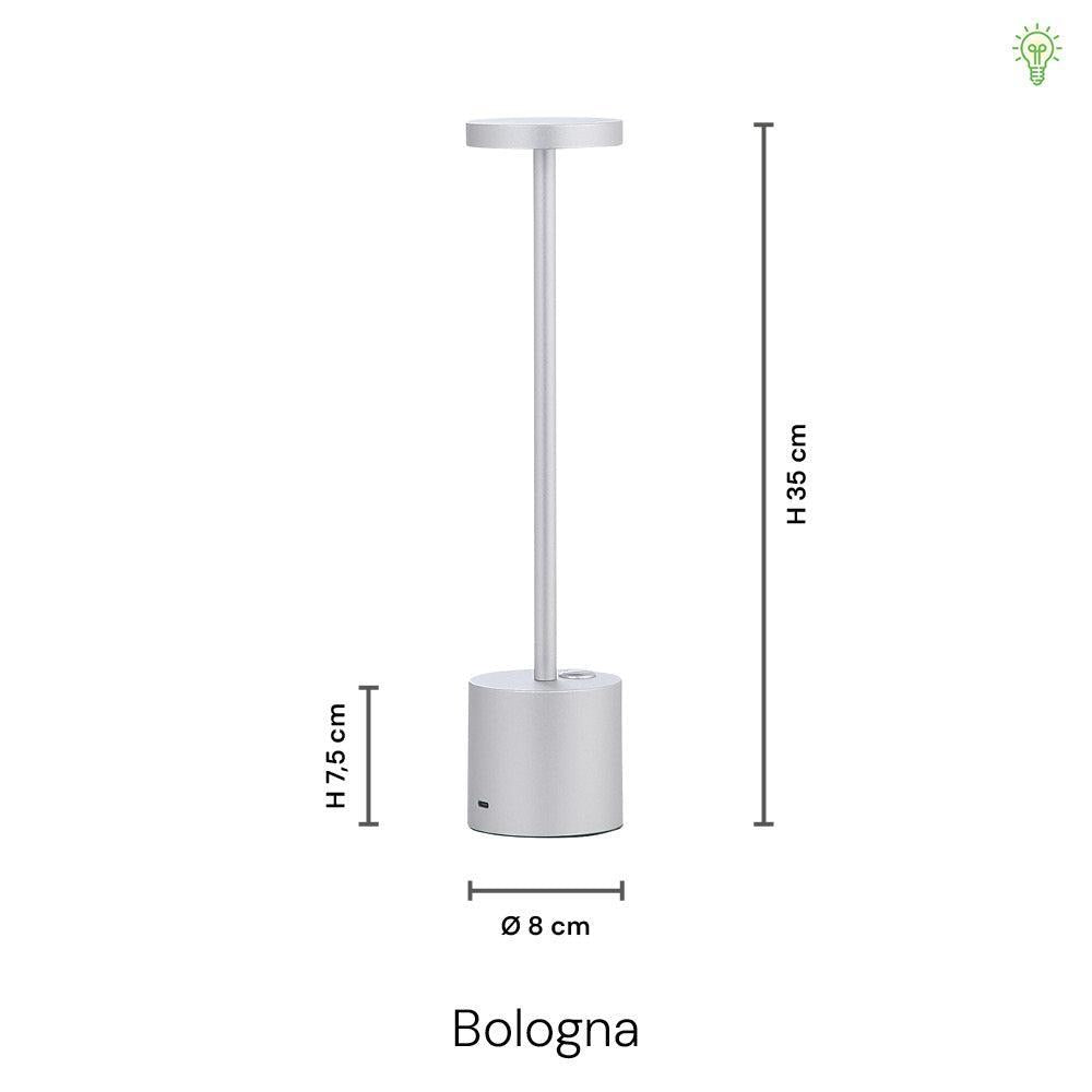 Bologna LED Draadloze Tafellamp Zwart