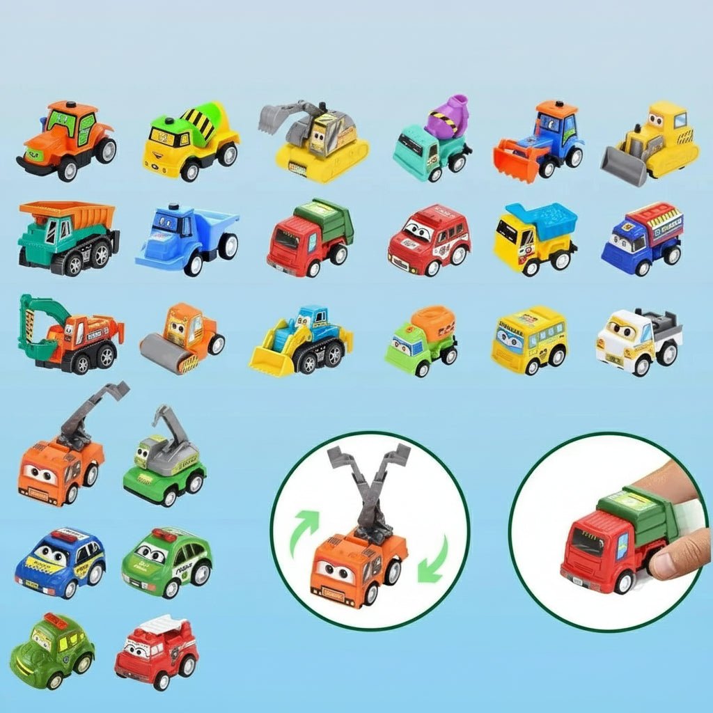 Auto Adventskalender 2026 – 24 Speelgoedautootjes voor Kinderen
