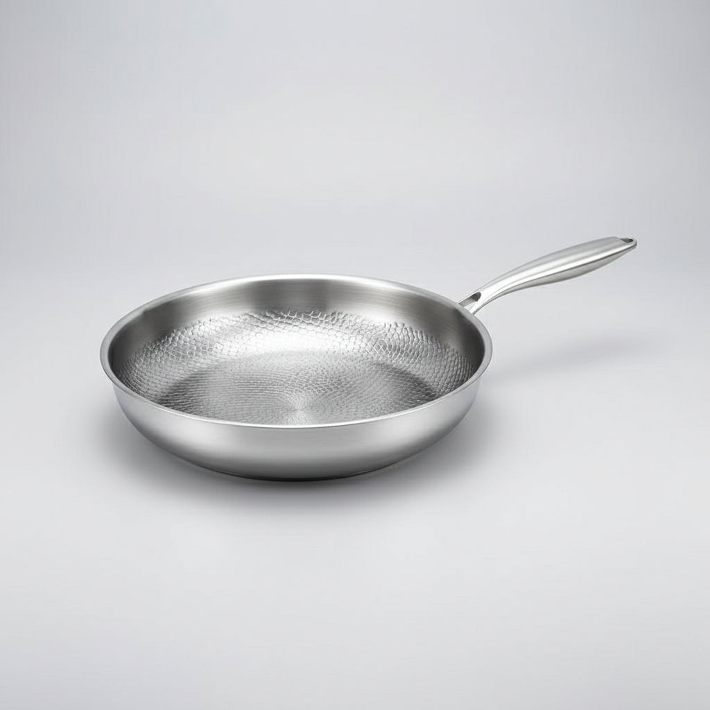 COOKVION – Titanium Gehamerde Anti-aanbak Koekenpan Voor Inductiekookplaten En Moderne Keukens