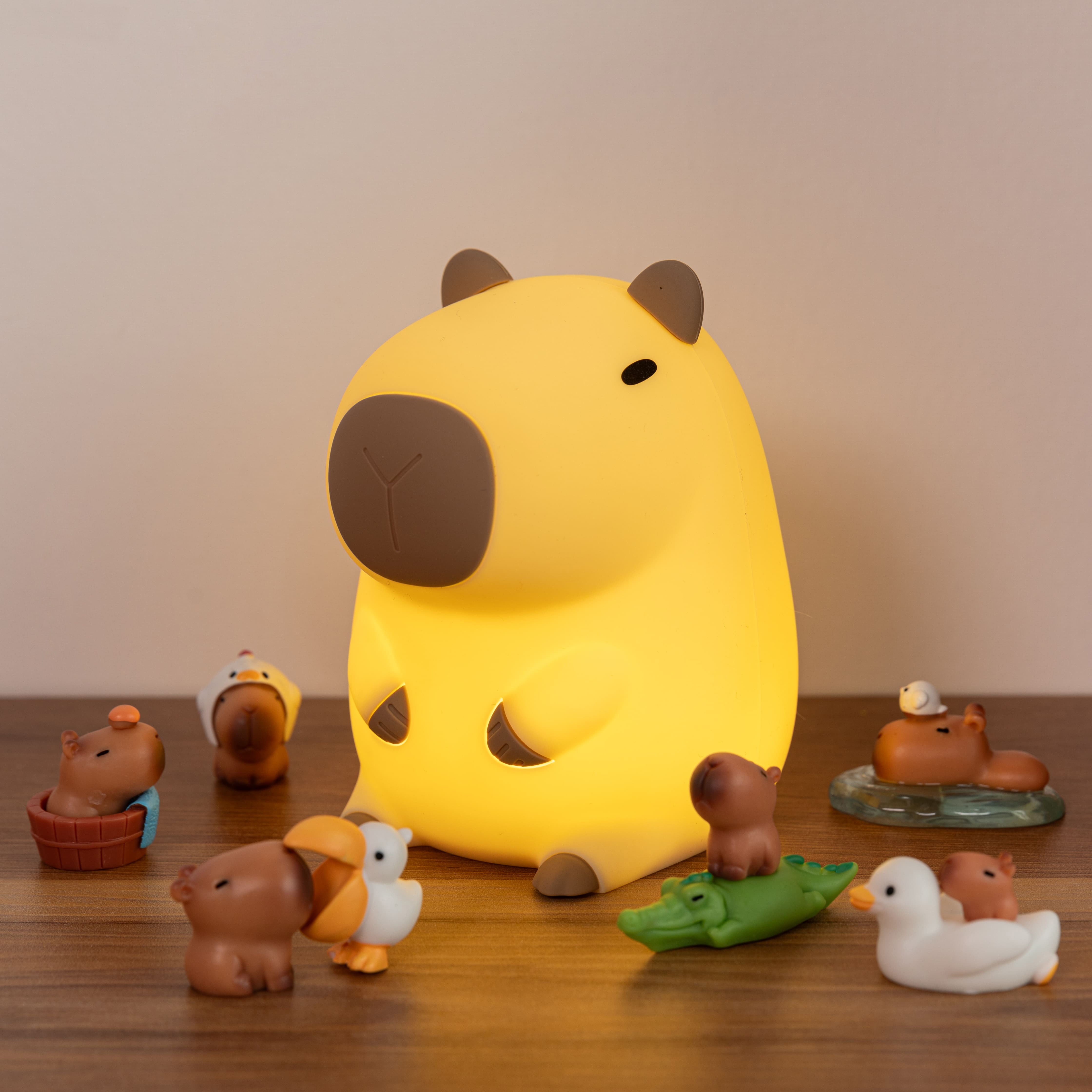 SquishBara | Capybara Squishy Nachtlampje Ideaal Cadeau voor Alle Leeftijden