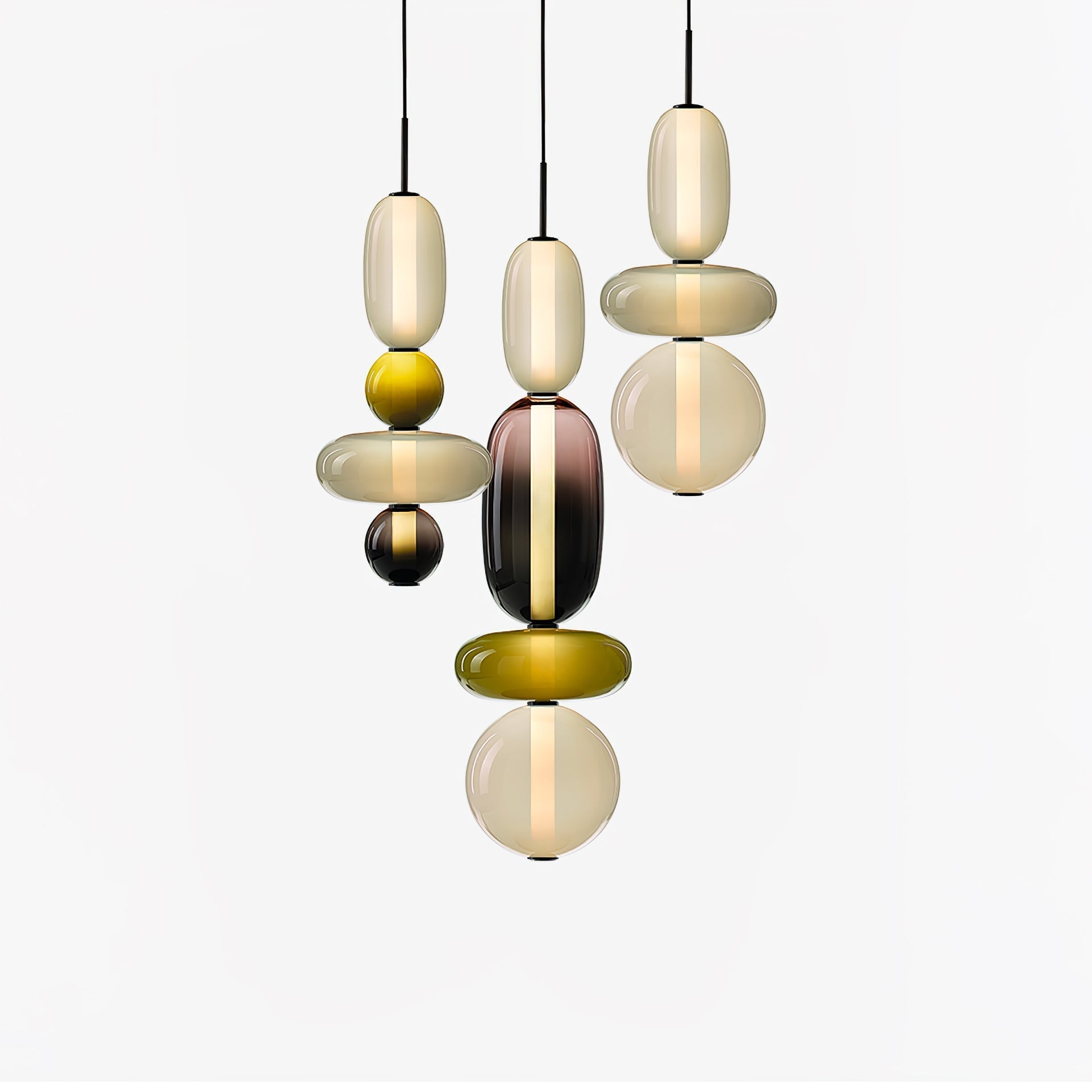 Gekonfijt Glazen Hanglamp