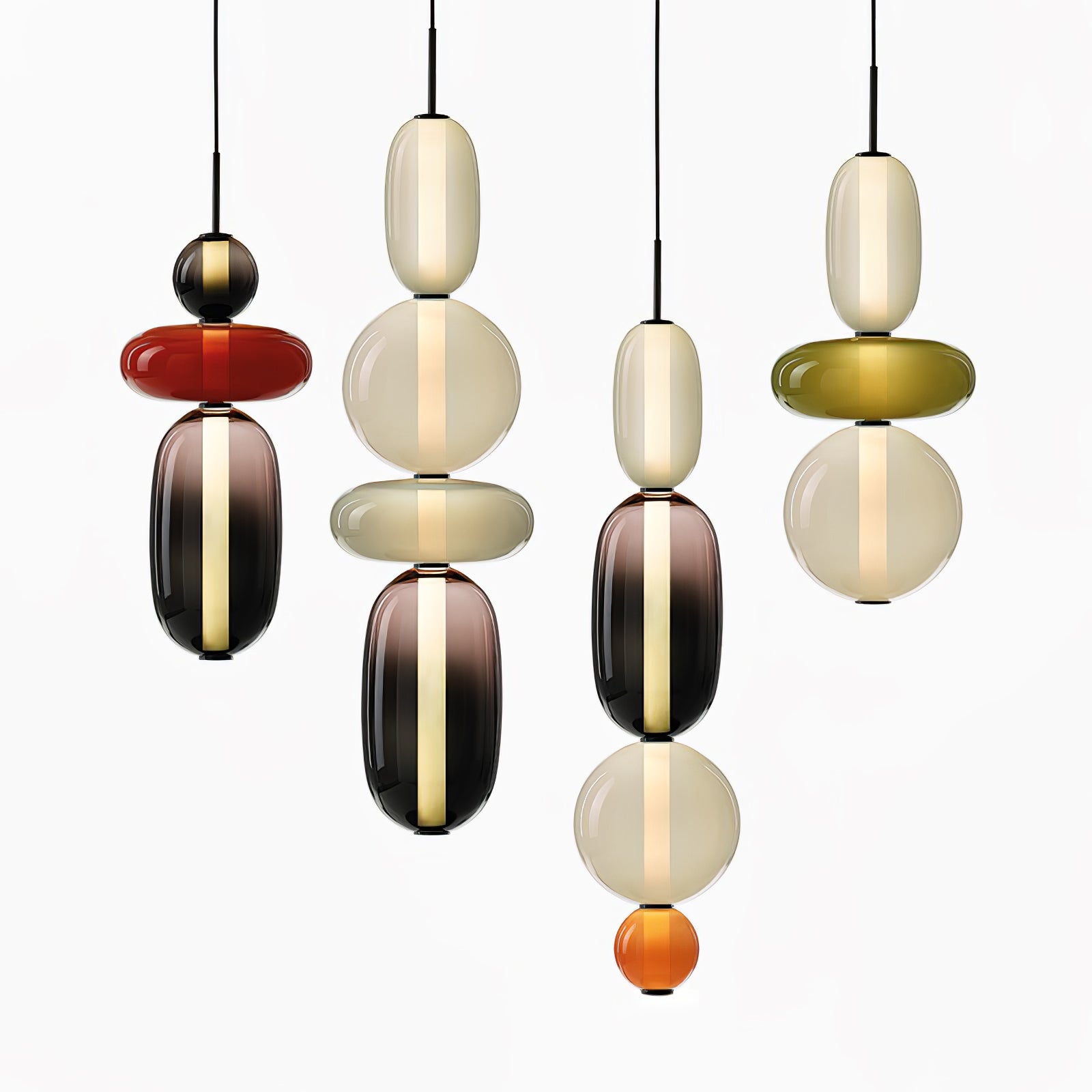 Gekonfijt Glazen Hanglamp
