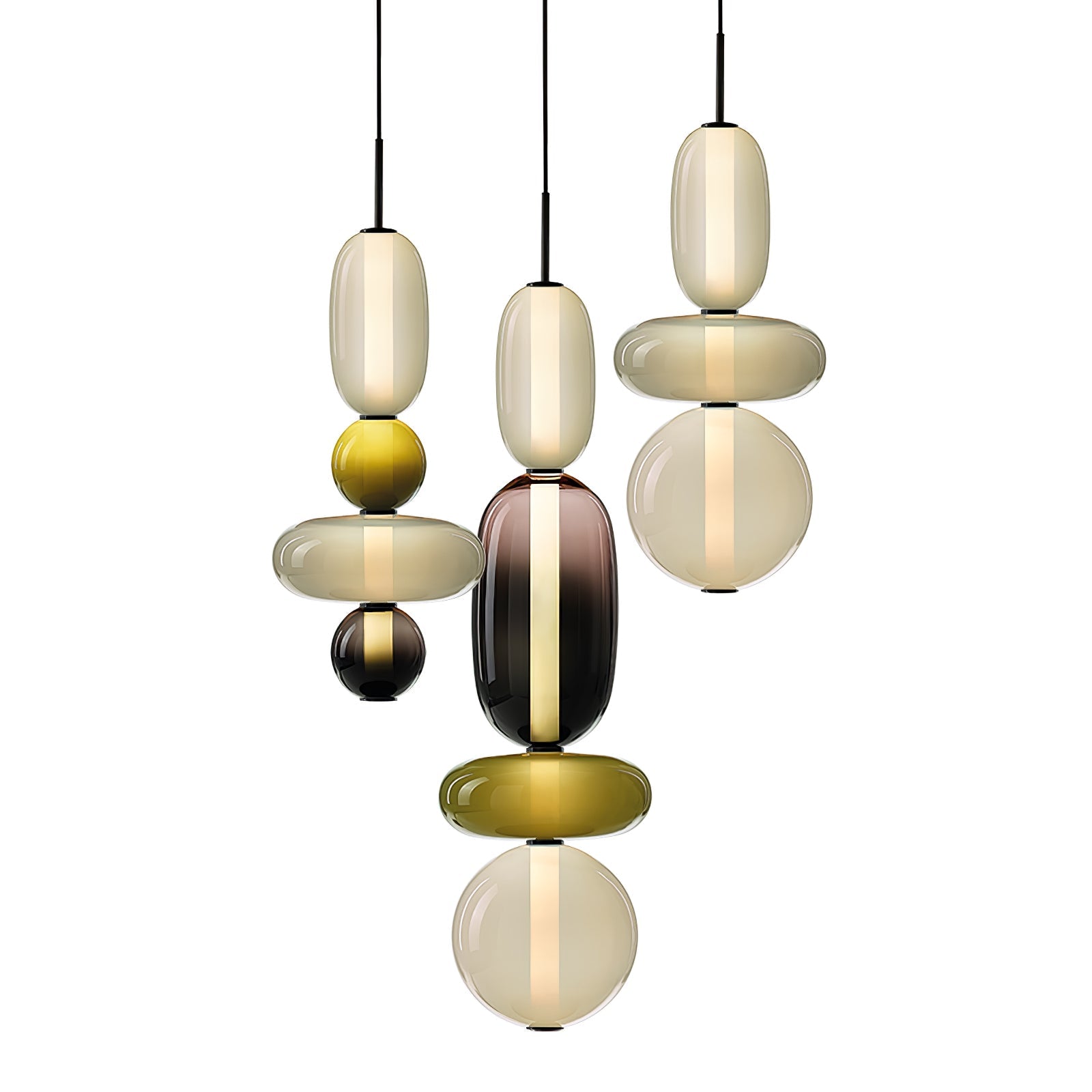 Gekonfijt Glazen Hanglamp