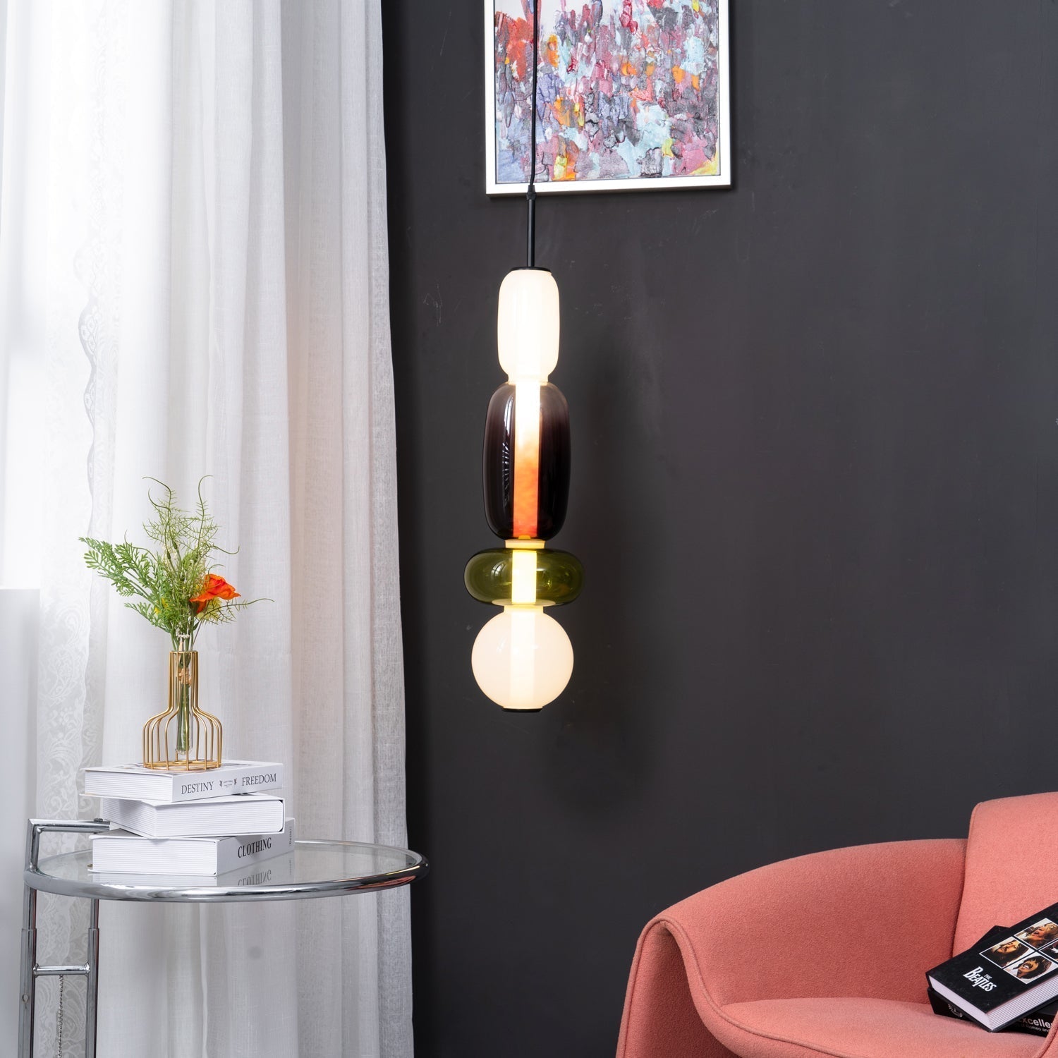 Gekonfijt Glazen Hanglamp