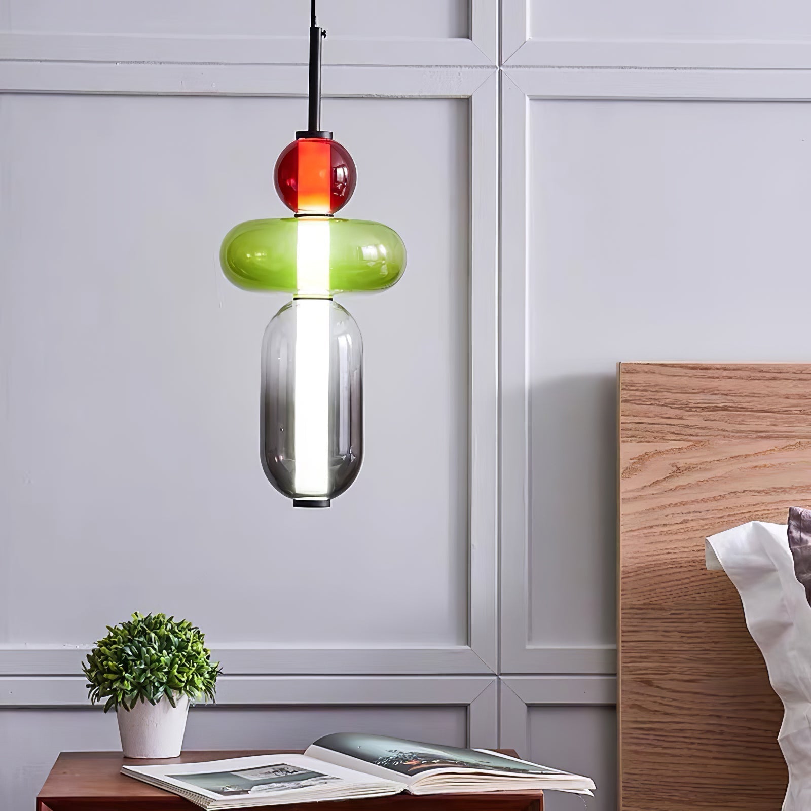 Gekonfijt Glazen Hanglamp