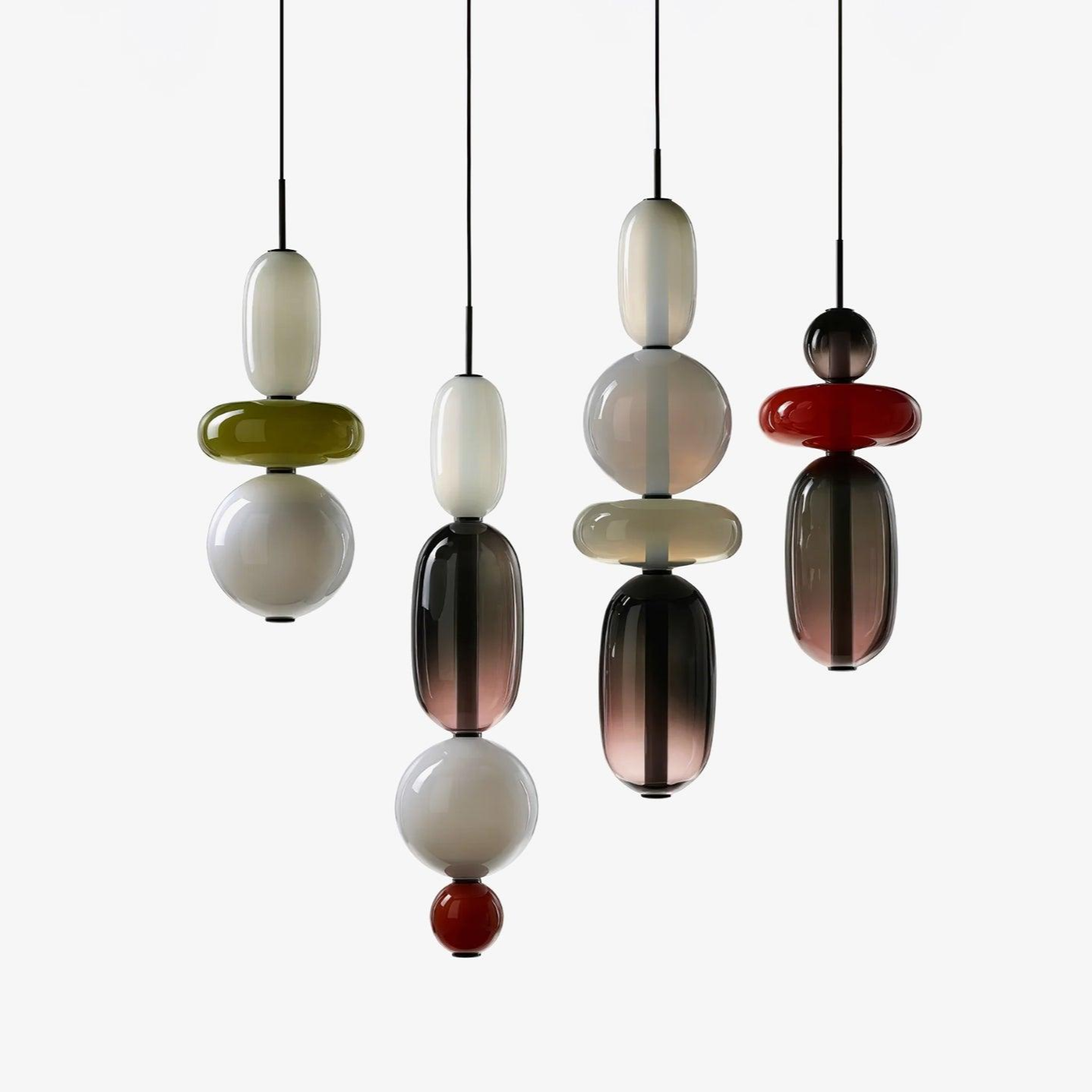 Gekonfijt Glazen Hanglamp