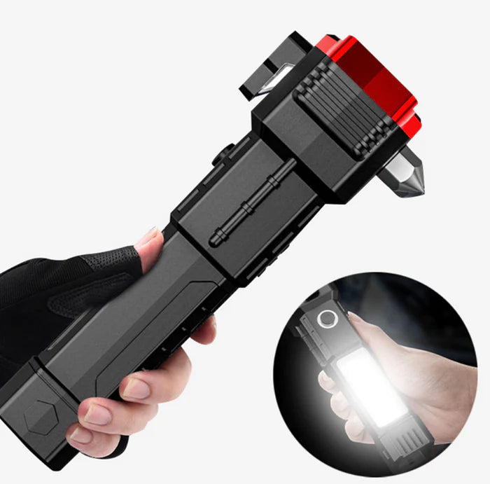 LuxeBeam Oplaadbare Multifunctionele Zaklamp | 4-in-1 noodverlichting voor elke situatie