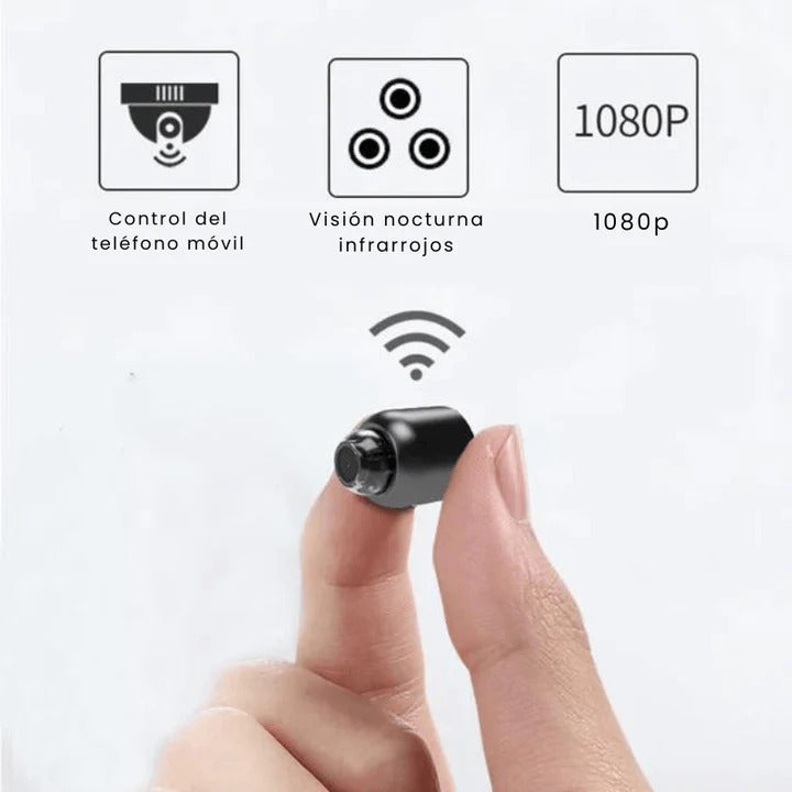 LuxeVision Mini Spionagecamera | Discreet en draagbaar, ideaal voor bewaking en verborgen opname