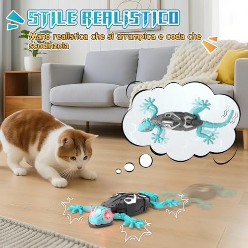 GecoFun Afstandsbediening Hagedis | Interactieve hagedis met heldere LED-ogen en realistische bewegingen voor kinderen vanaf 3 jaar