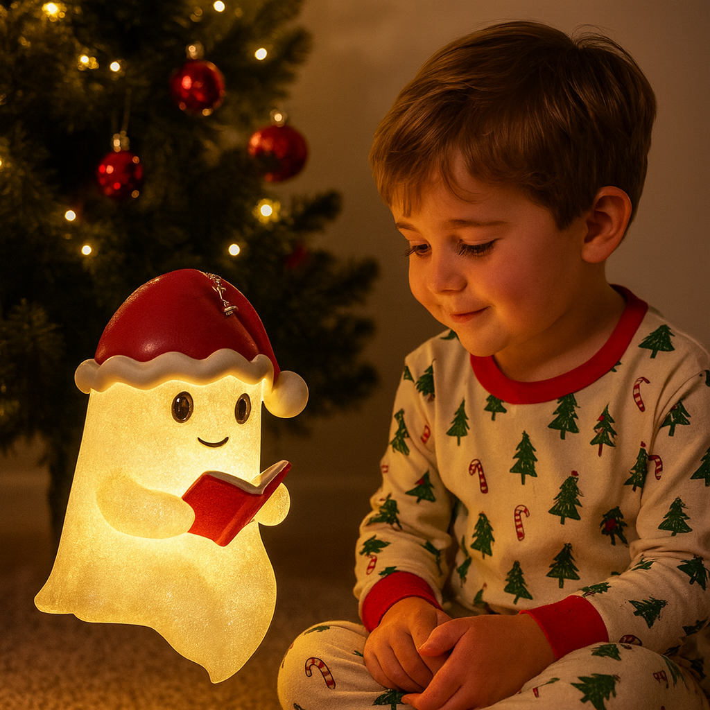 GhostGlow | Kerstgeest Warmlicht Decoratie voor Feestelijke Decoratie