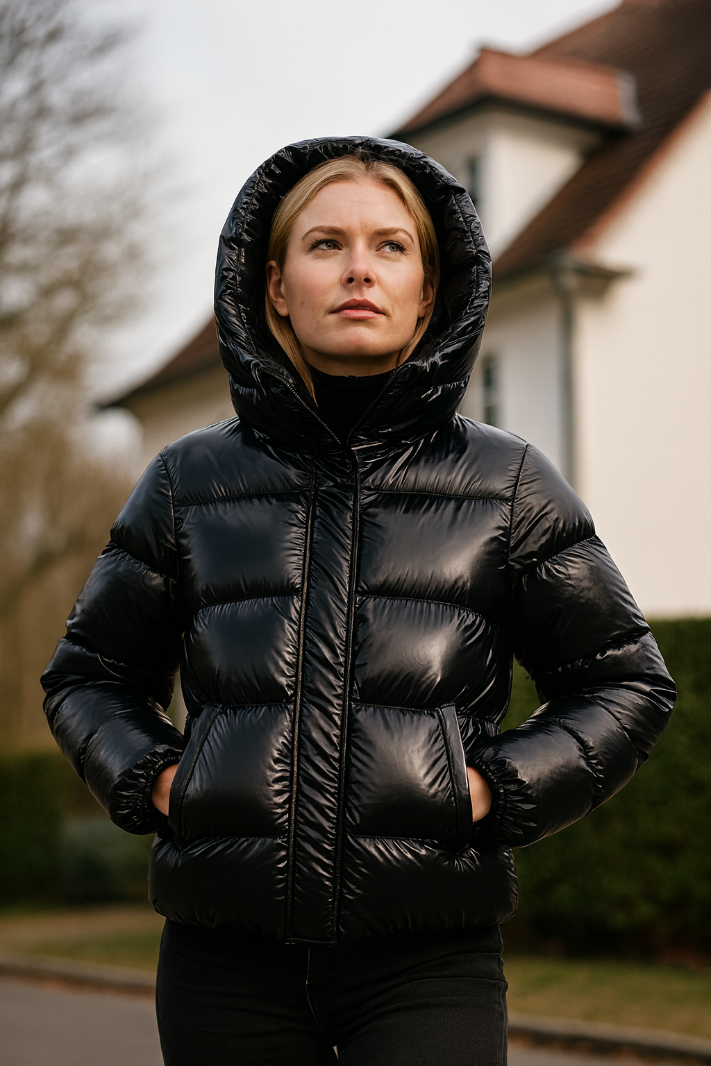 Fleur | Dames Pufferjack met Stikpatroon