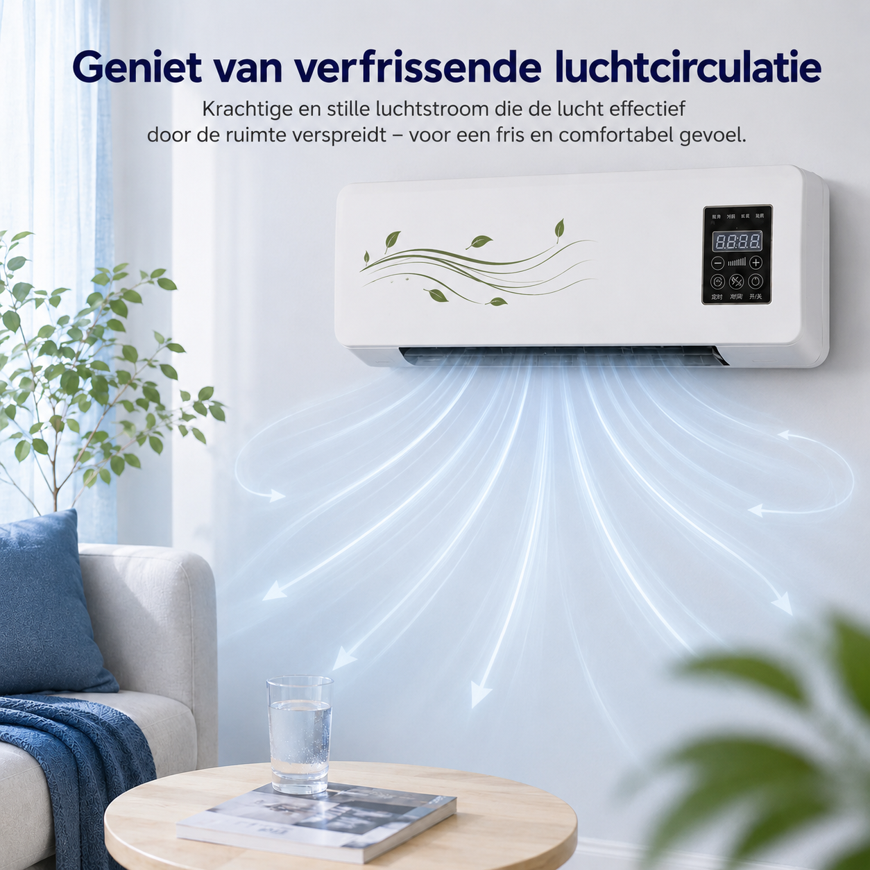 CoolBreeze Mini Air Circulator | Efficiënte luchtcirculatie voor ultiem comfort