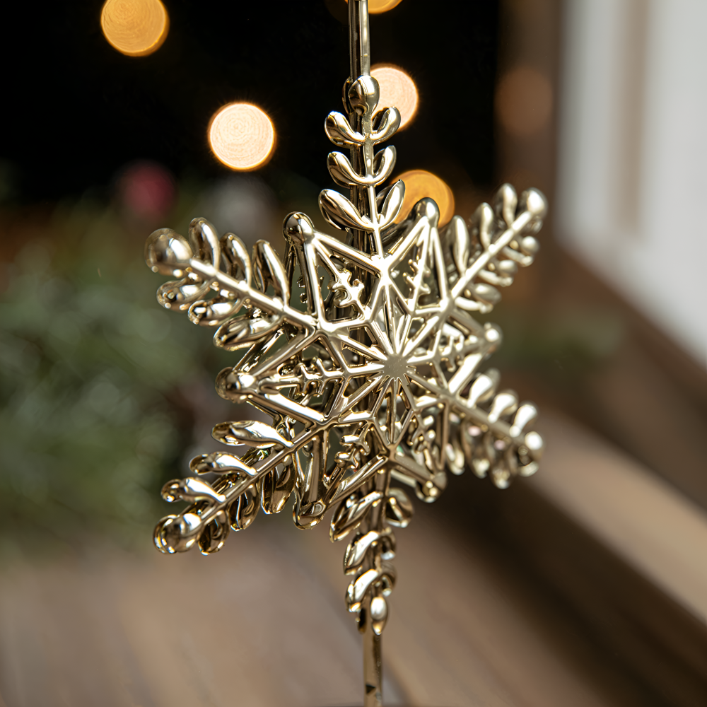 Vintage Gouden Kerstkaarsenhouder – Sfeervolle Decoratieve Tafeldecoratie